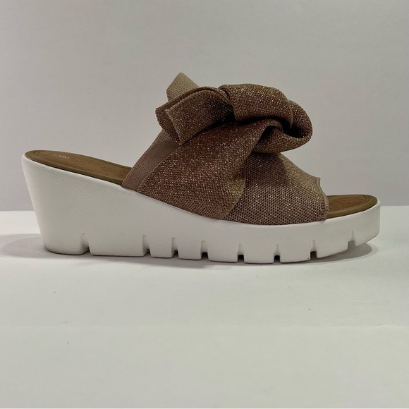 Bernie Mev. Venti Freesia Platform Sandals - blush rose gold/cream, size 38 - Picture 7 of 12